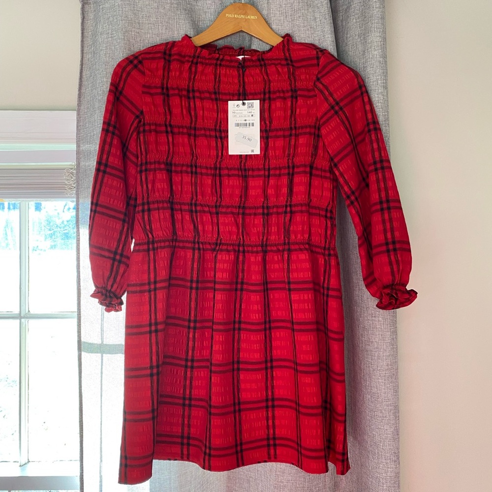 Zara Girls Red & Black dress (size 10)